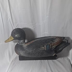 Decorative Duck Sculpture - Black and Brown